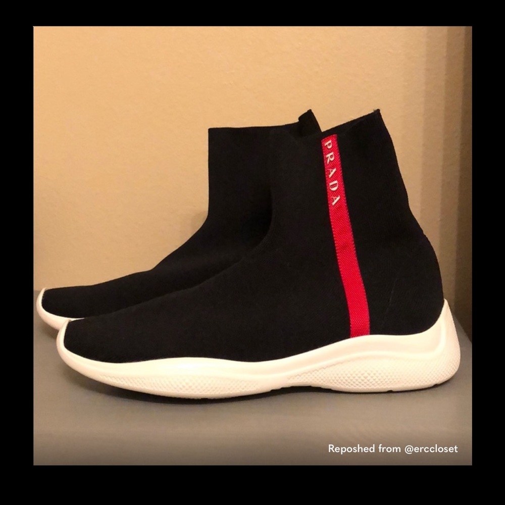 COPY - Prada Logo Sock Sneakers